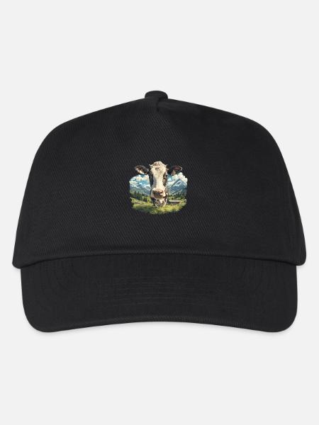 Kühe Kuh - Kinder Basecap - Schwarz