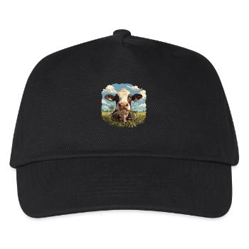 Vaches Vache - Casquette de baseball Enfant - noir - Devant