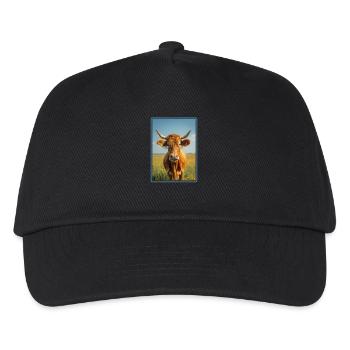 Vaches Vache - Casquette de baseball Enfant - noir - Devant