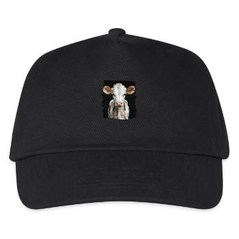 Vaches Vache - Casquette de baseball Enfant - noir - Devant