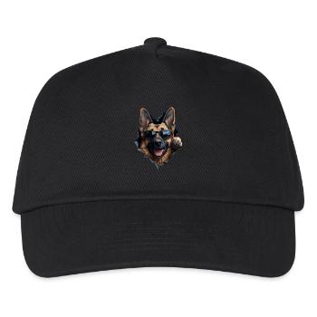 Drôle de chien propriétaire Chien mignon Chien de berger - Casquette de baseball Enfant - noir - Devant