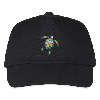 Amoureux des tortues de mer Motif safari animalier - Casquette de baseball Enfant - noir - Devant
