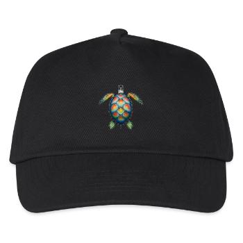 Amoureux des tortues de mer Motif safari animalier - Casquette de baseball Enfant - noir - Devant