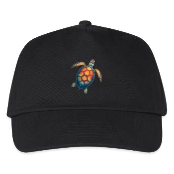 Amoureux des tortues de mer Motif safari animalier - Casquette de baseball Enfant - noir - Devant