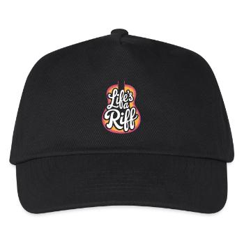 Gitarrenspieler: Life's A Riff - Kinder Basecap - Schwarz - Vorne