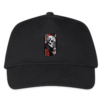 Ver.1 - Cyborg crane rouge noir kanji - Casquette de baseball Enfant - noir - Devant