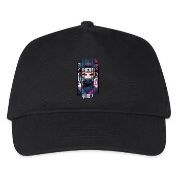 Cyborg ninja kanji - Kids’ Baseball Cap - black - Front
