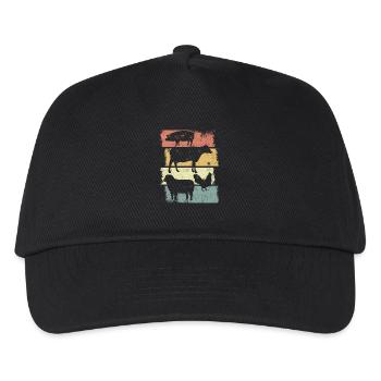 Pig Chicken Sheep Chicken - Kids’ Baseball Cap - black - Front
