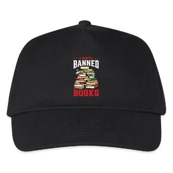 I Write Banned Books 2 - Kinder Basecap - Schwarz - Vorne