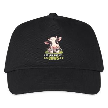 Vaches Vache - Casquette de baseball Enfant - noir - Devant