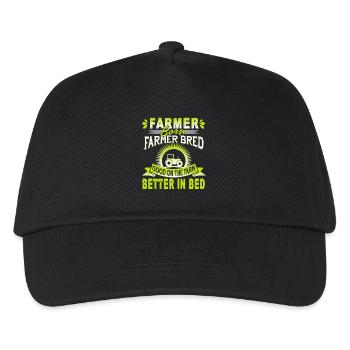 Farmer Born Farmer Bred Good On The Farm - Kids’ Baseball Cap - black - Front