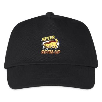 Honey Badger Never Gives Up - Kids’ Baseball Cap - black - Front