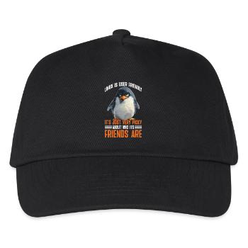 Linux Is User-Friendly Just Picky About Friends 2 - Kinder Basecap - Schwarz - Vorne