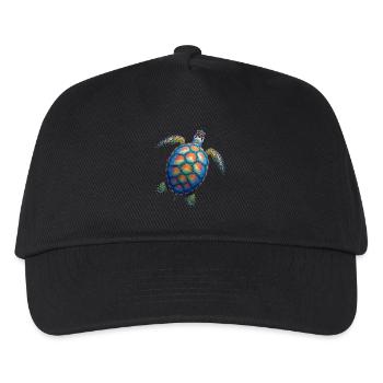 Amoureux des tortues de mer Motif safari animalier - Casquette de baseball Enfant - noir - Devant