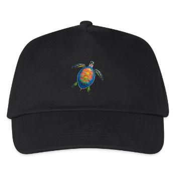 Amoureux des tortues de mer Motif safari animalier - Casquette de baseball Enfant - noir - Devant