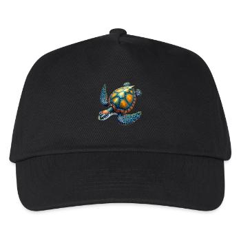 Amoureux des tortues de mer Motif safari animalier - Casquette de baseball Enfant - noir - Devant