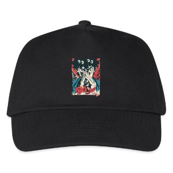 Monster-Augen Rock Hard - Kinder Basecap - Schwarz - Vorne