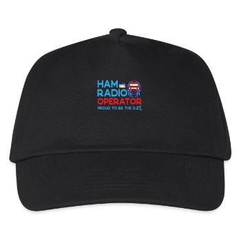 Amateur Proud To Be The 0.2% Ham Radio - Kids’ Baseball Cap - black - Front
