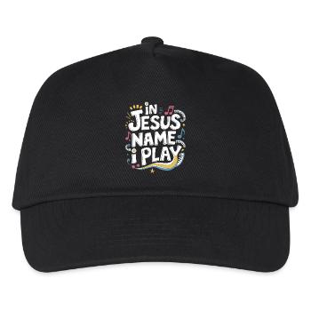 Playing for Faith - Kids’ Baseball Cap - black - Front