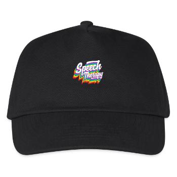 Speech Therapist Rainbow Design - Kids’ Baseball Cap - black - Front