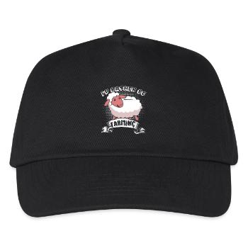 Sheep I'd Rather Be Farming - Kids’ Baseball Cap - black - Front