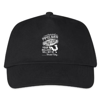 Professional Pipelayer Caution - Kids’ Baseball Cap - black - Front