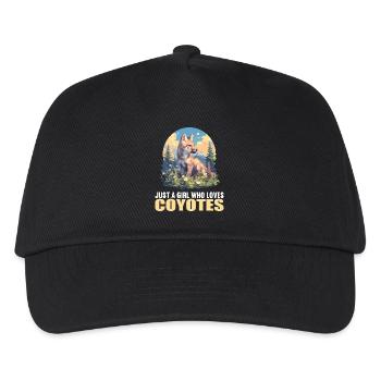 Kojoten Kojote - Kinder Basecap - Schwarz - Vorne
