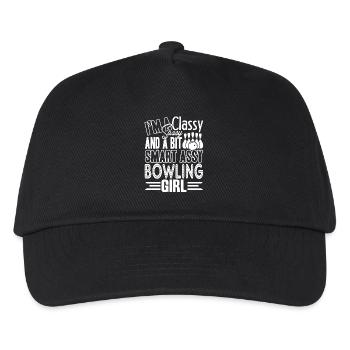 Bowling Sassy Bowling Girl - Kids’ Baseball Cap - black - Front