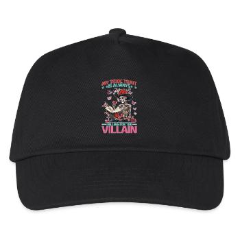 My Toxic Trait Is Always Falling For The Villain - Kinder Basecap - Schwarz - Vorne
