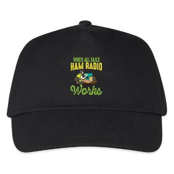 Radio amateur quand tout échoue Radio amateur - Casquette de baseball Enfant - noir - Devant