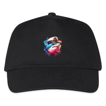 Shark Captain - Kids’ Baseball Cap - black - Front