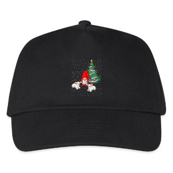 Nikolaus Weihnachtsmann Zwerge Wichtel Märchen - Kinder Basecap - Schwarz - Vorne