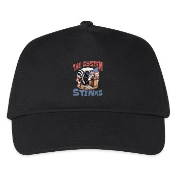 Politics system stinks - Kids’ Baseball Cap - black - Front