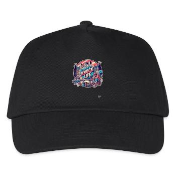 Street Style Urban Hard Life - Kids’ Baseball Cap - black - Front