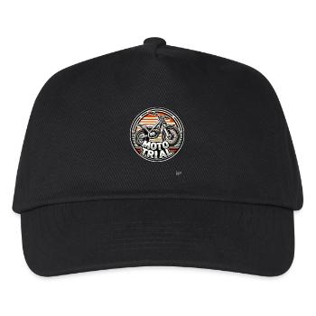 Motocross bike for moto-trial - Kids’ Baseball Cap - black - Front