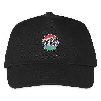 Evolution of the ape - Kids’ Baseball Cap - black - Front