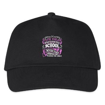 School Secretary Psychotic School Secretary - Kids’ Baseball Cap - black - Front