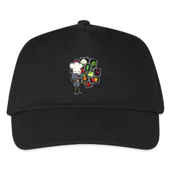 Robot Chef Cooks Cook Kitchen Culinary Arts - Kids’ Baseball Cap - black - Front