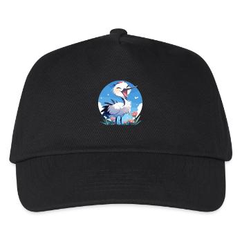 Cranes Crane - Kids’ Baseball Cap - black - Front