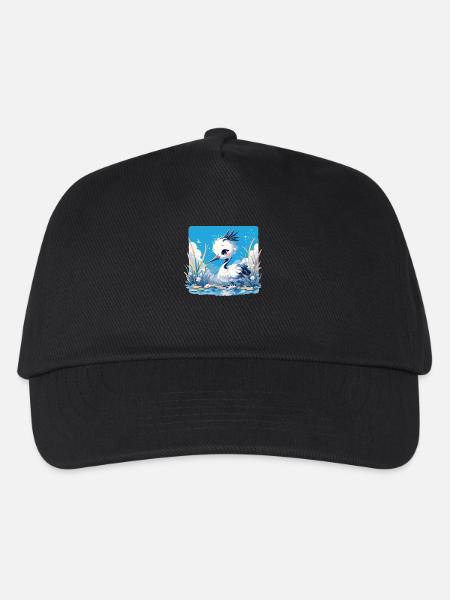 Kraniche Kranich - Kinder Basecap - Schwarz