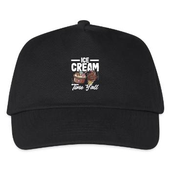 Eiscreme Zeit Für Eiscreme Liebhaber - Kinder Basecap - Schwarz - Vorne