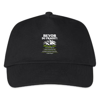 Bevor Du Fragst Wanderer Trekking Wandern - Kinder Basecap - Schwarz - Vorne
