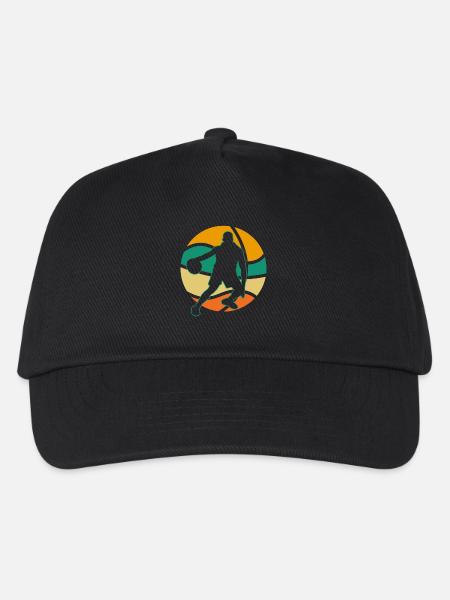 Basketball Basketballer - Kinder Basecap - Schwarz