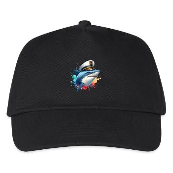 Shark Captain - Kids’ Baseball Cap - black - Front
