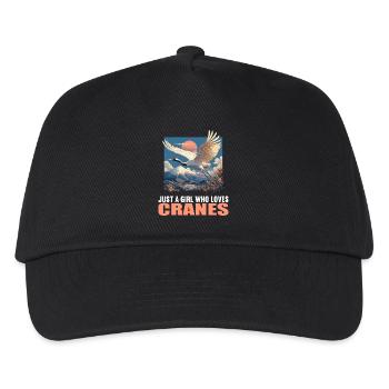Cranes Crane - Kids’ Baseball Cap - black - Front