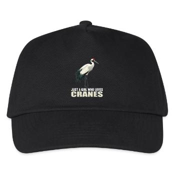 Cranes Crane - Kids’ Baseball Cap - black - Front