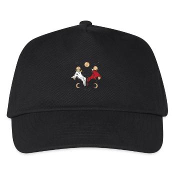 okkult spirituell Mondphase himmlisch satanisch - Kinder Basecap - Schwarz - Vorne