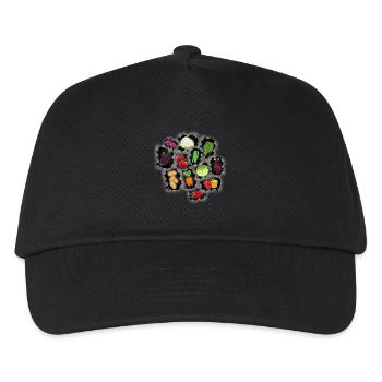 Vitamins, Cuisine, Vegetables, Vegetarian, Chef, Chefs - Kids’ Baseball Cap - black - Front