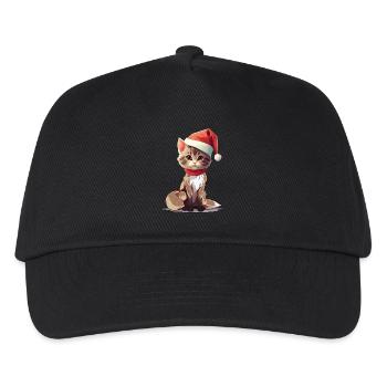 Cat Christmas Pets Pet Christmas - Kids’ Baseball Cap - black - Front
