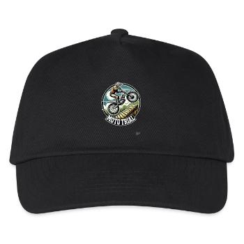 Moto Trial Motocross - Kids’ Baseball Cap - black - Front